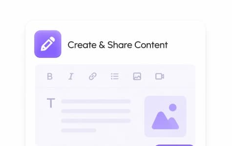 Create & Share Content