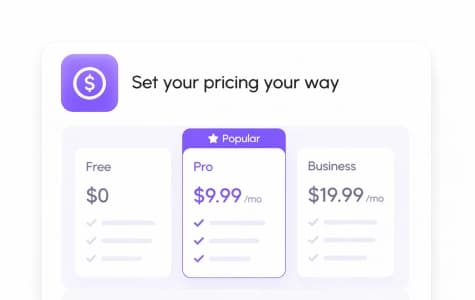 Set your pricing your way