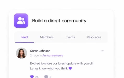 Build a direct community
